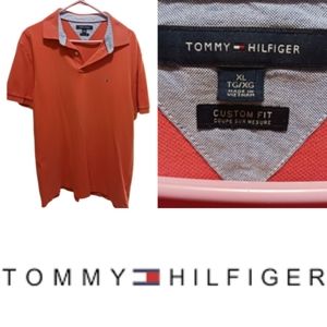 Men's Nautica Custom Fit Salmon Polo Size XL